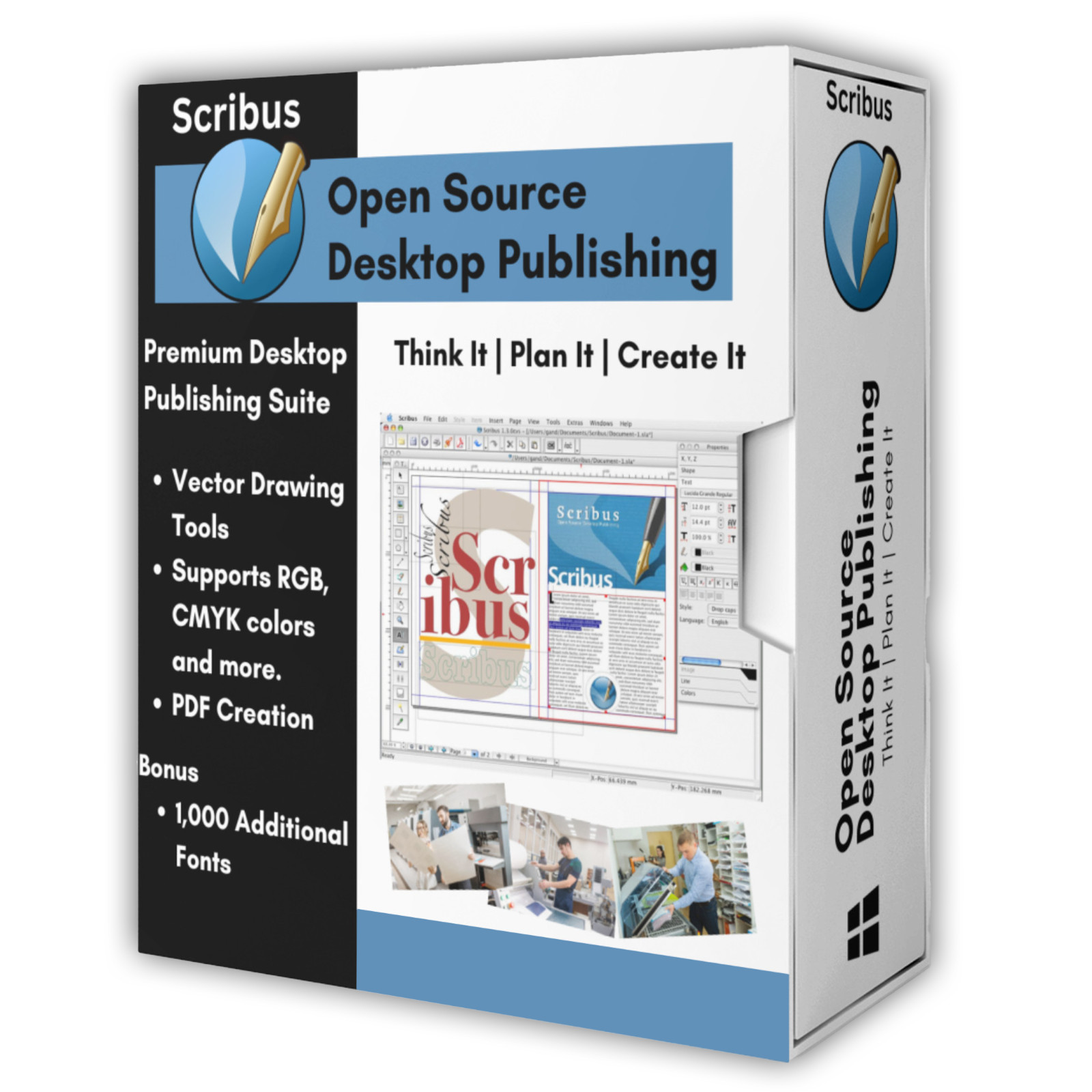 Ultimate Scribus Pack (Desktop Publishing) (Windows + MacOS + Linux) (USB DVD)