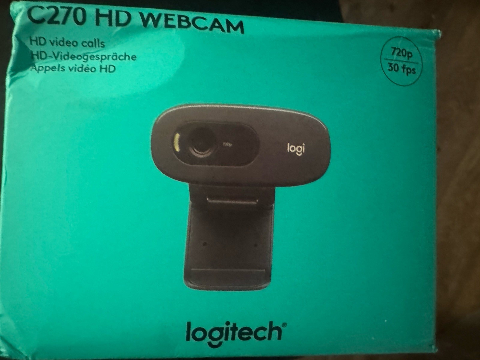 NEW Logitech C270 HD Webcam - Black *IN HAND* *FAST SHIP*
