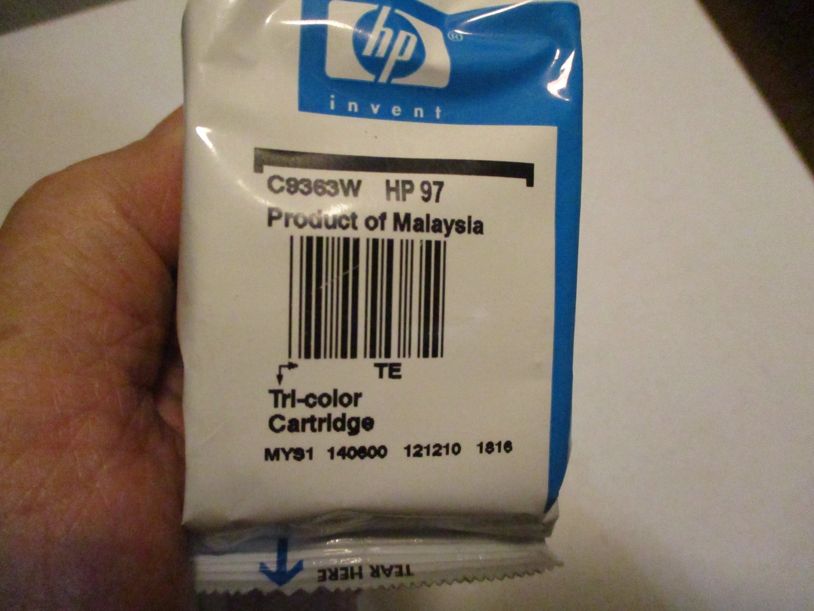 1 Genuine HP 97 Tri-Color Ink Cartridge New/Sealed