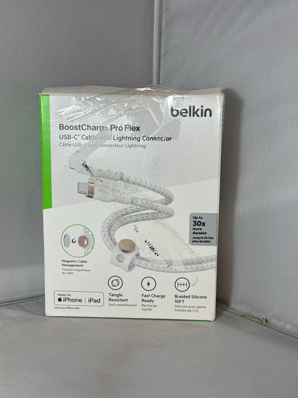 Belkin Boostup Charge PRO flex USB-C Cable W/Lightning Connector SEALED