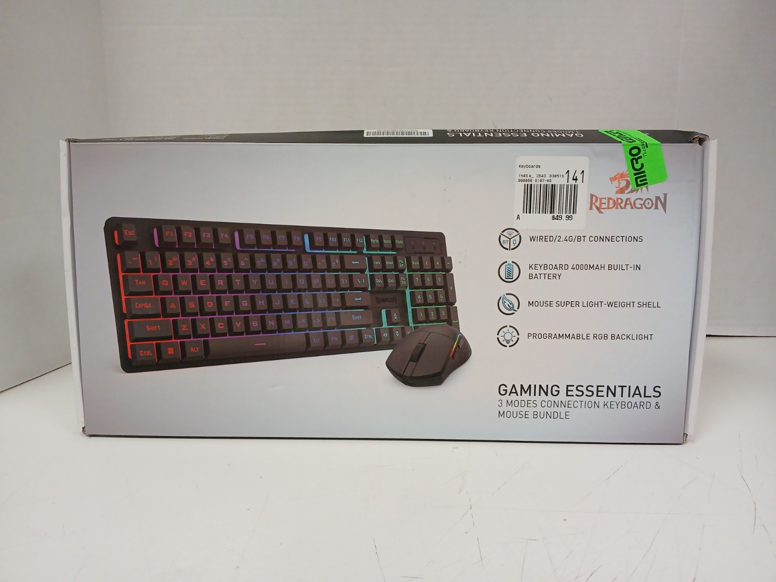 Redragon S107-KS Gaming Essentials Keyboard/Mouse Combo