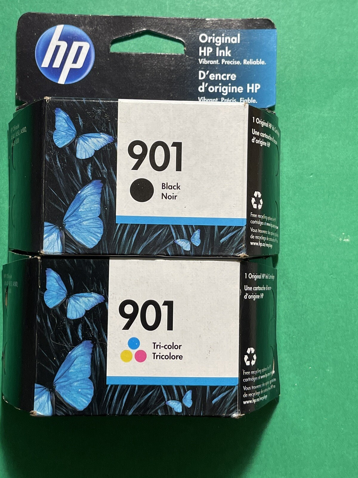 Genuine HP 901 Color Ink Cartridges for HPJ4500 J4580 4680 Printer-OEM-2PK