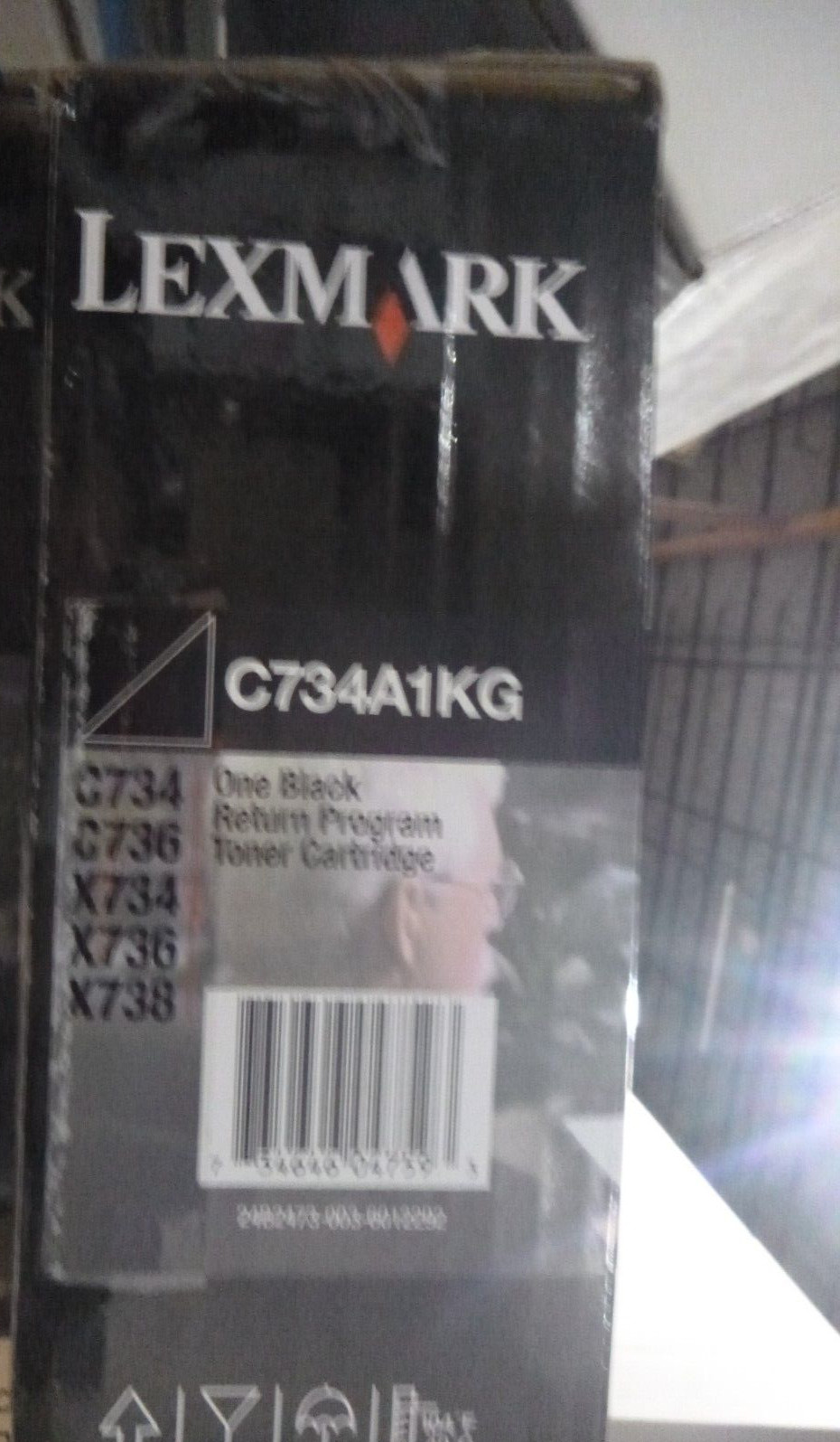 GENUINE LEXMARK C734A1KG BLACK TONER C734 C736 X734 X736 X738 C734A4KG