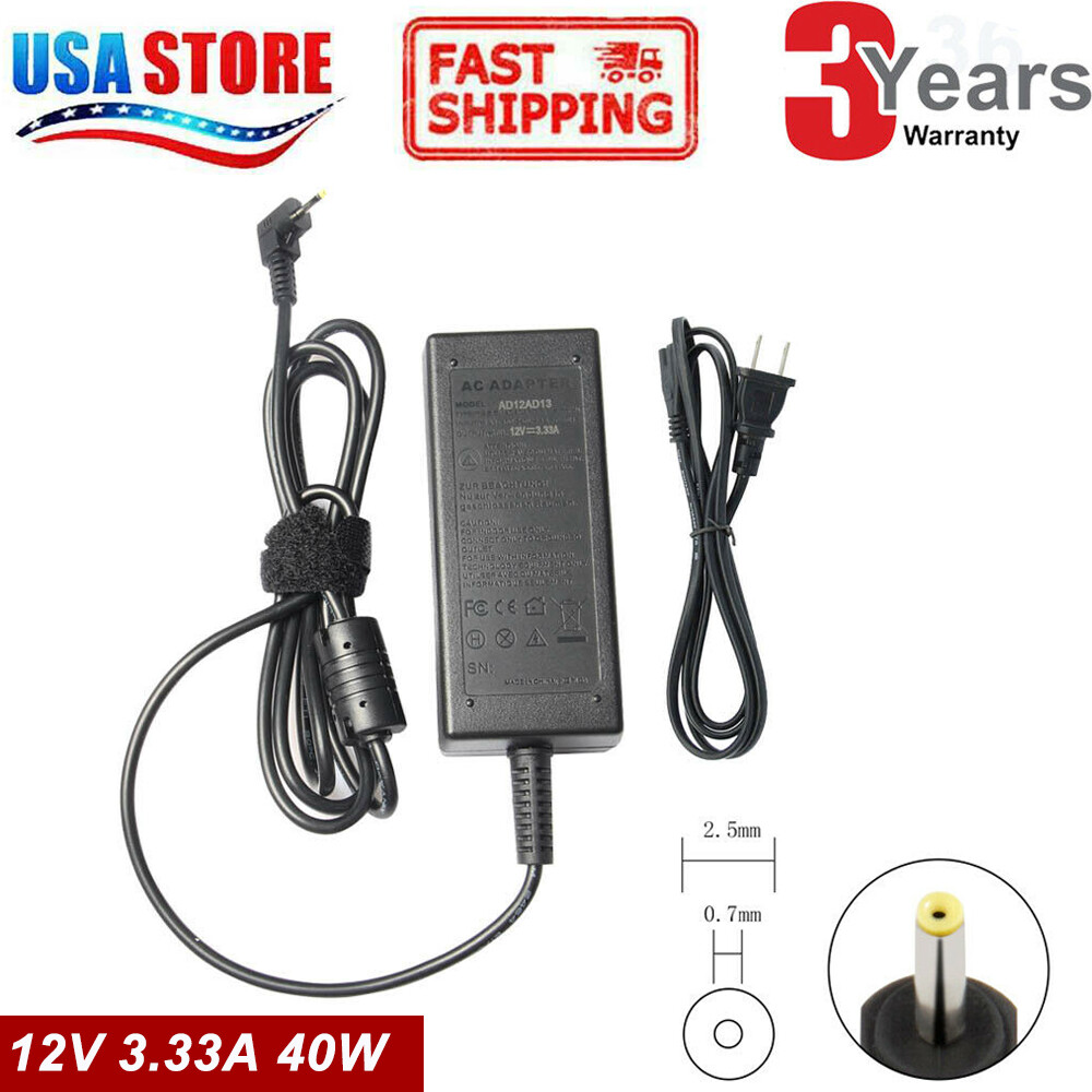 40W Laptop AC Adapter Charger for Samsung Chromebook XE500C13 Supply Cord