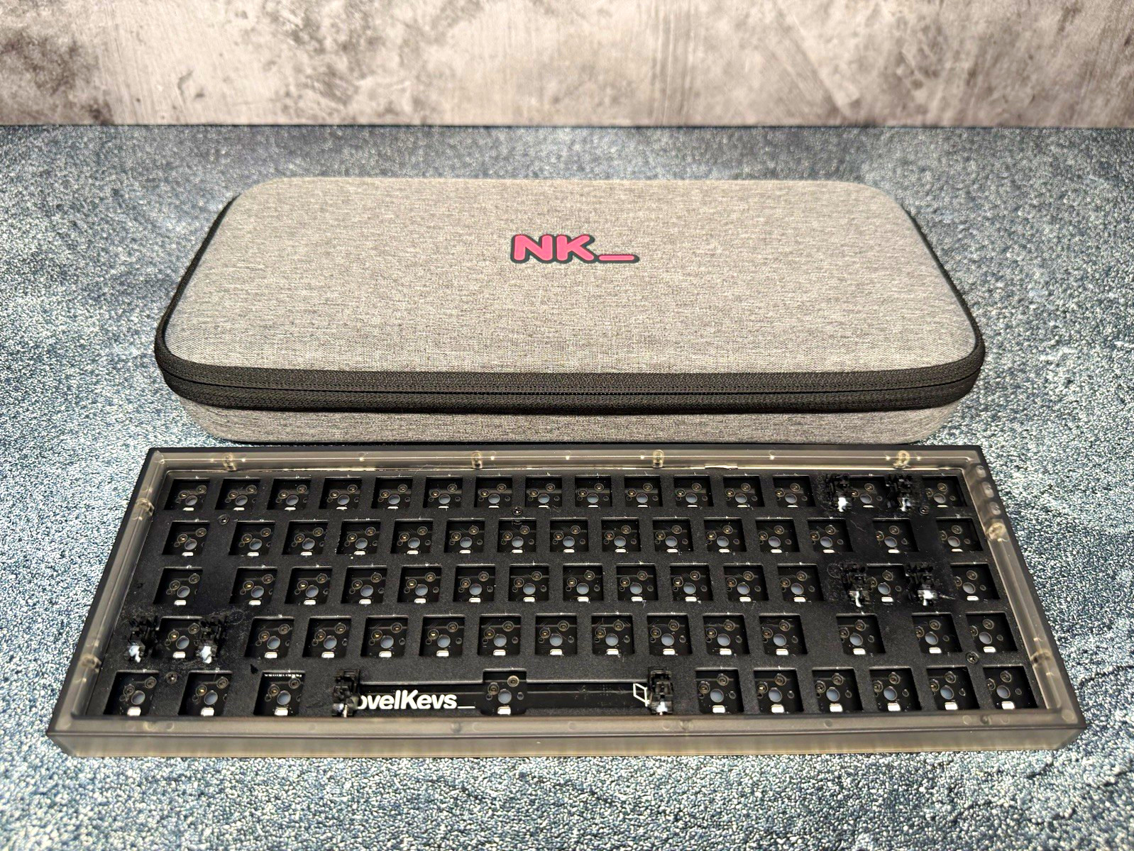 NovelKeys NK65 Entry Edition (Smoke) with Carrying Case