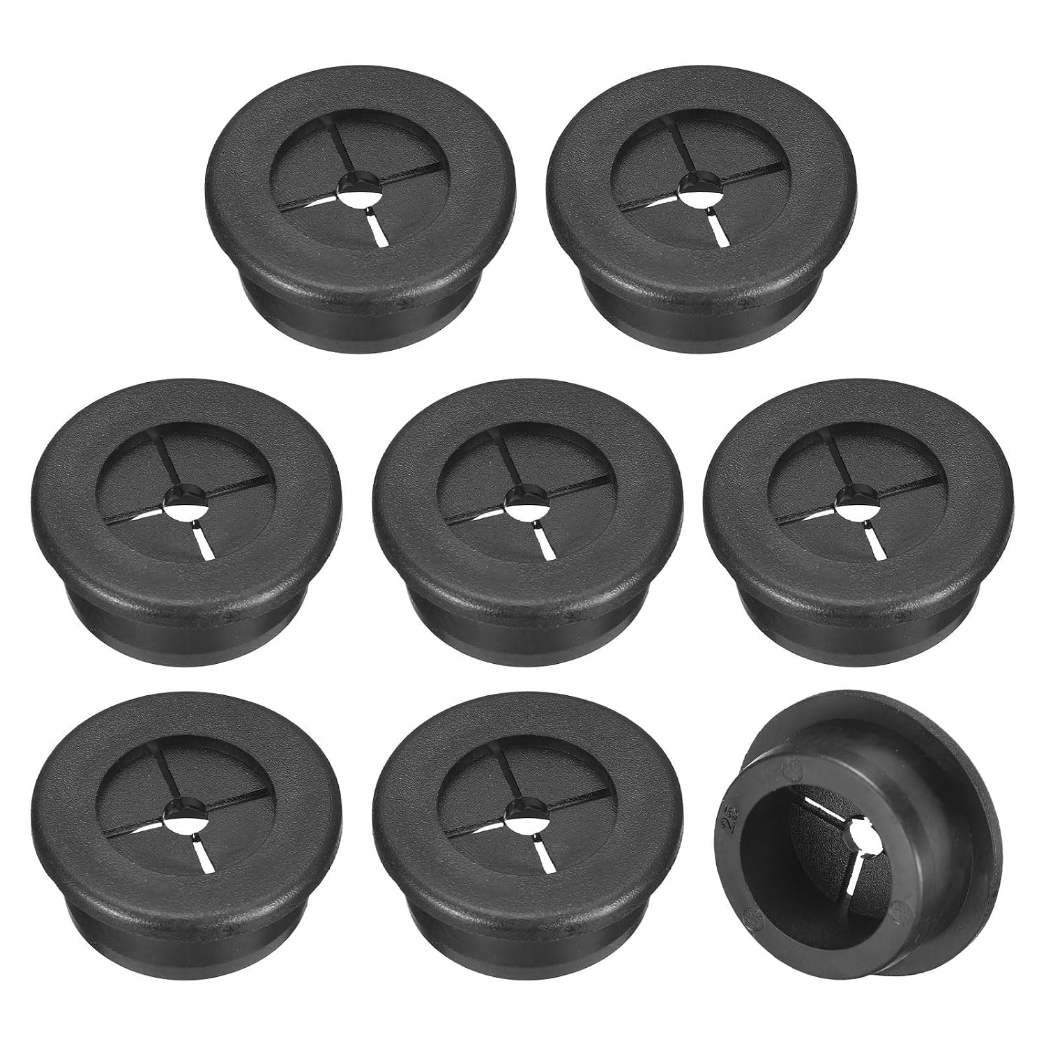 8 Pcs Cable Cord Grommet, 1 Inch Desk Grommet Flexible Rubber Grommets