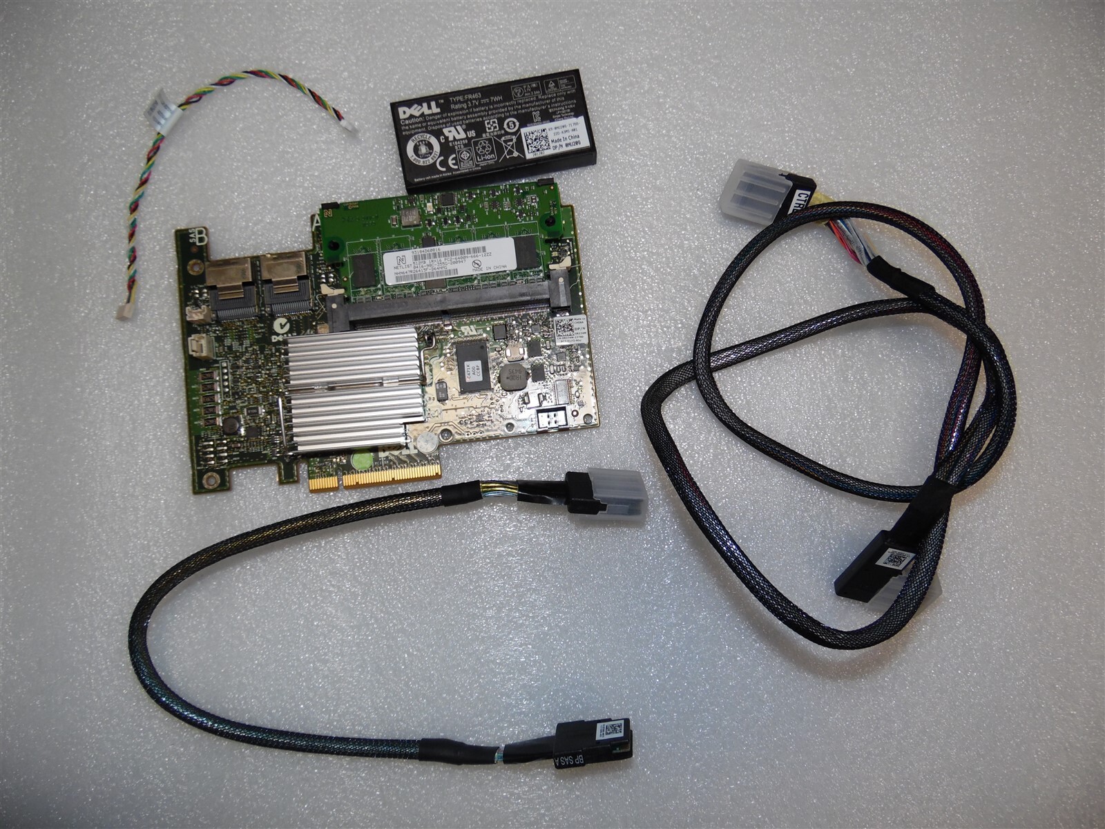 PERC H700 512MB HARDWARE RAID & BATTERY CABLES DELL POWEREDGE T610 SERVER R374M