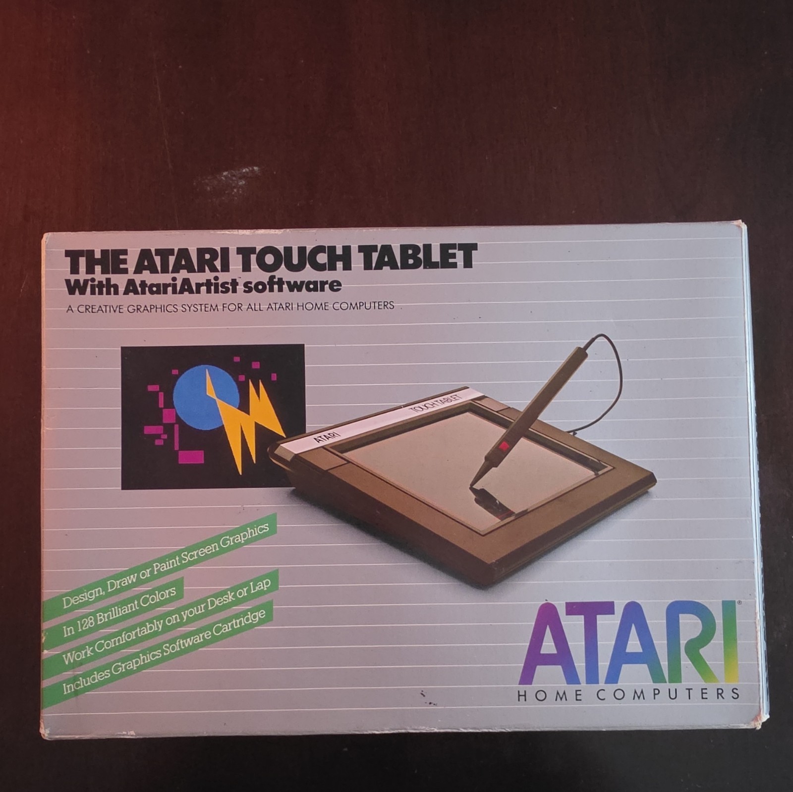 Atari Touch Tablet for Atari Home Computers w/ AtariArtist Software Vintage