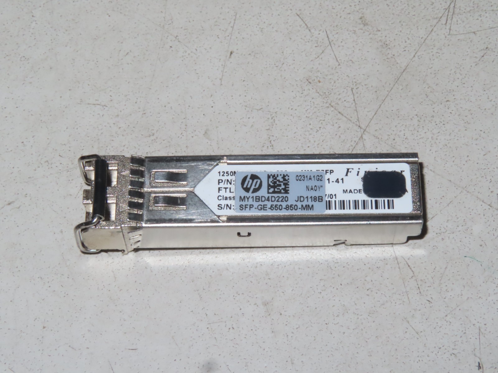 Lot of 4 HP JD118B X120 SFP-GE-SX-MM850-A GENUINE 3COM H3C 1GB 850nm LC FC