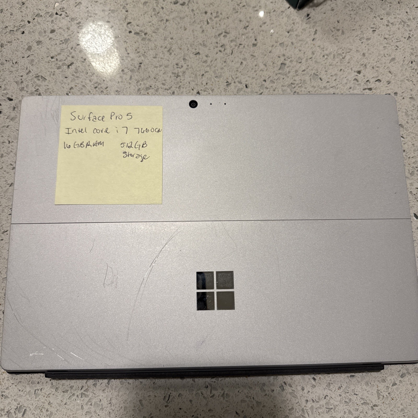 Microsoft Surface Pro 5 7660CPU 12.3” Screen Intel Core i7 16GB RAM 512GBStorage
