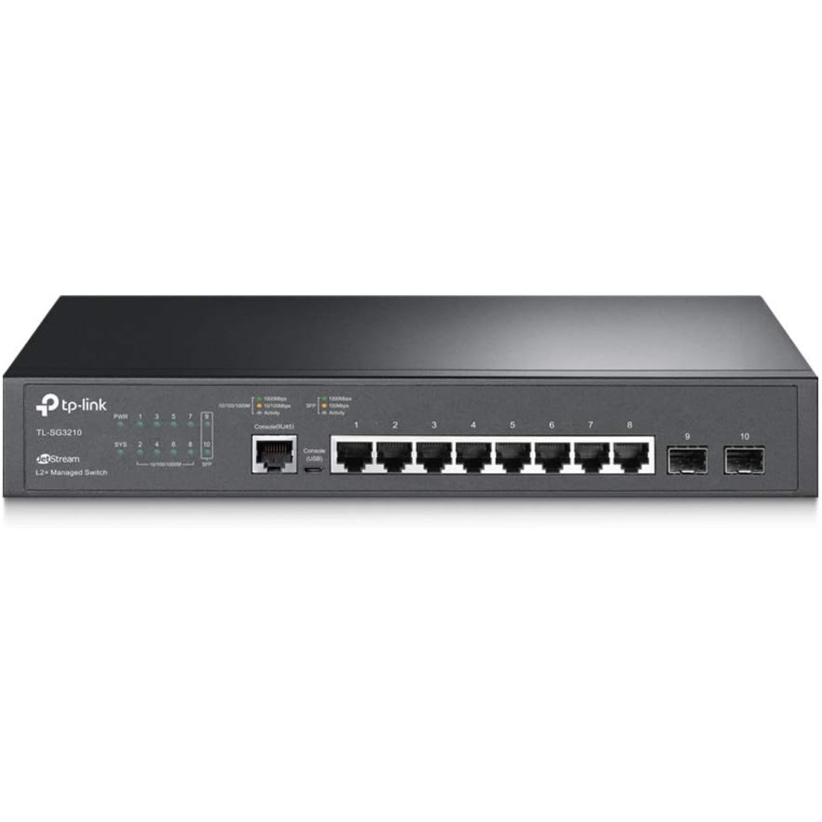 TP-Link TL-SG3210 JetStream 8 Port Gigabit L2+ Managed Switch 2 SFP Slots New