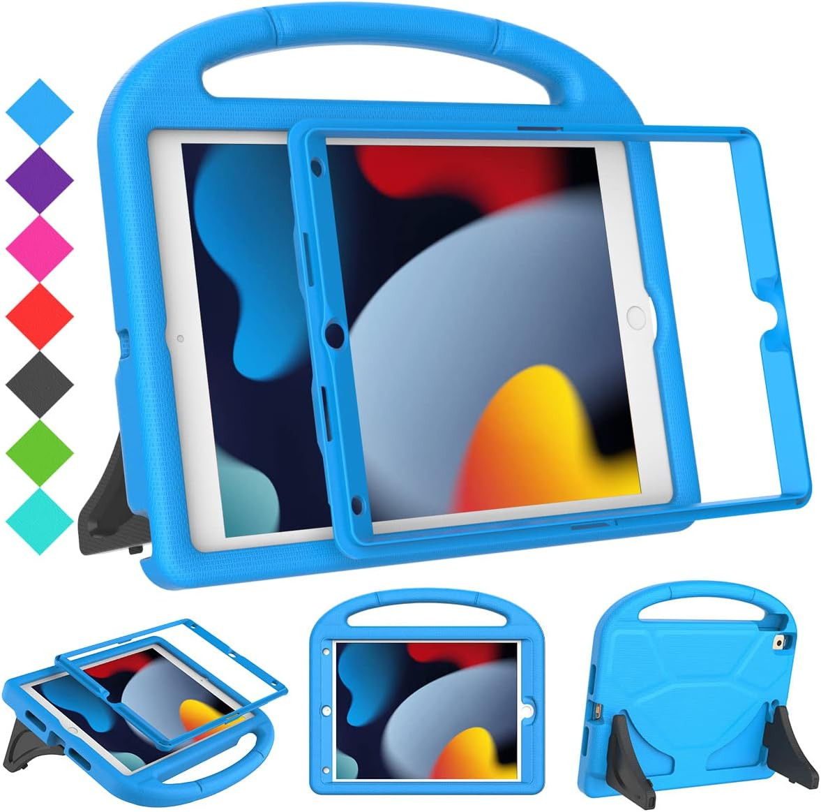 Funda para Ninos IOS 9th 8th 7th Generacion 10.2 inch 2021 Protector Pantalla