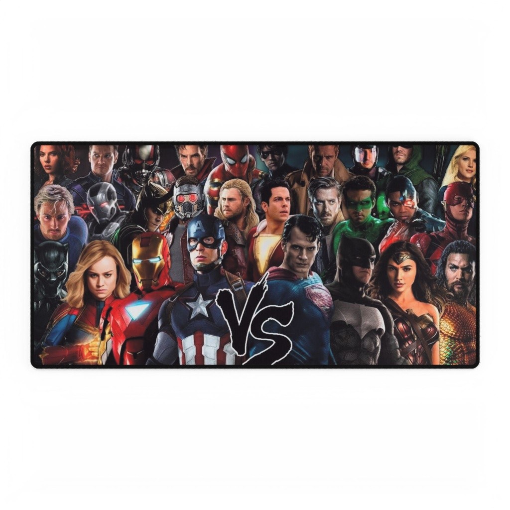 Marvel Vs DC Cinematic Universe Cast Crossover Mouse Pad Desk Mats