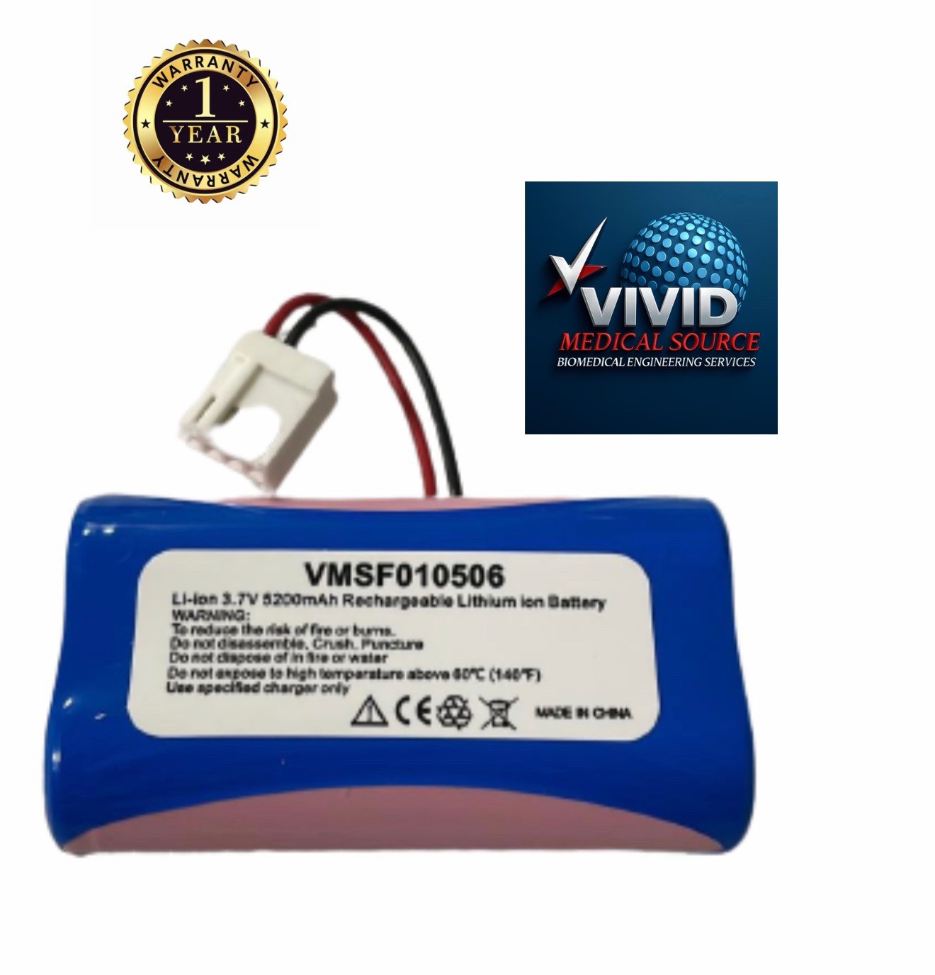 Battery for Cardinal Health Kangaroo Joey Enteral Feeding Pump, F010506/HF010506