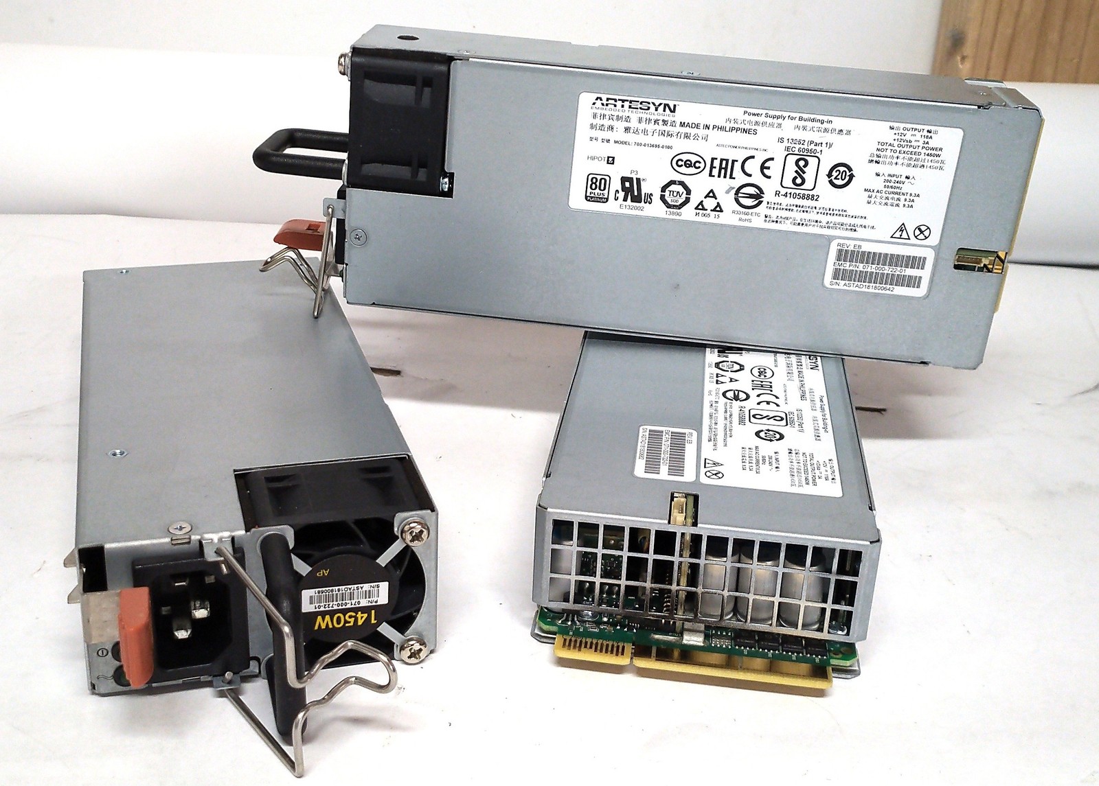Lot Of 3 Artesyn 700-013695-0100 1450W Server Power Supply for EMC Storage Syste