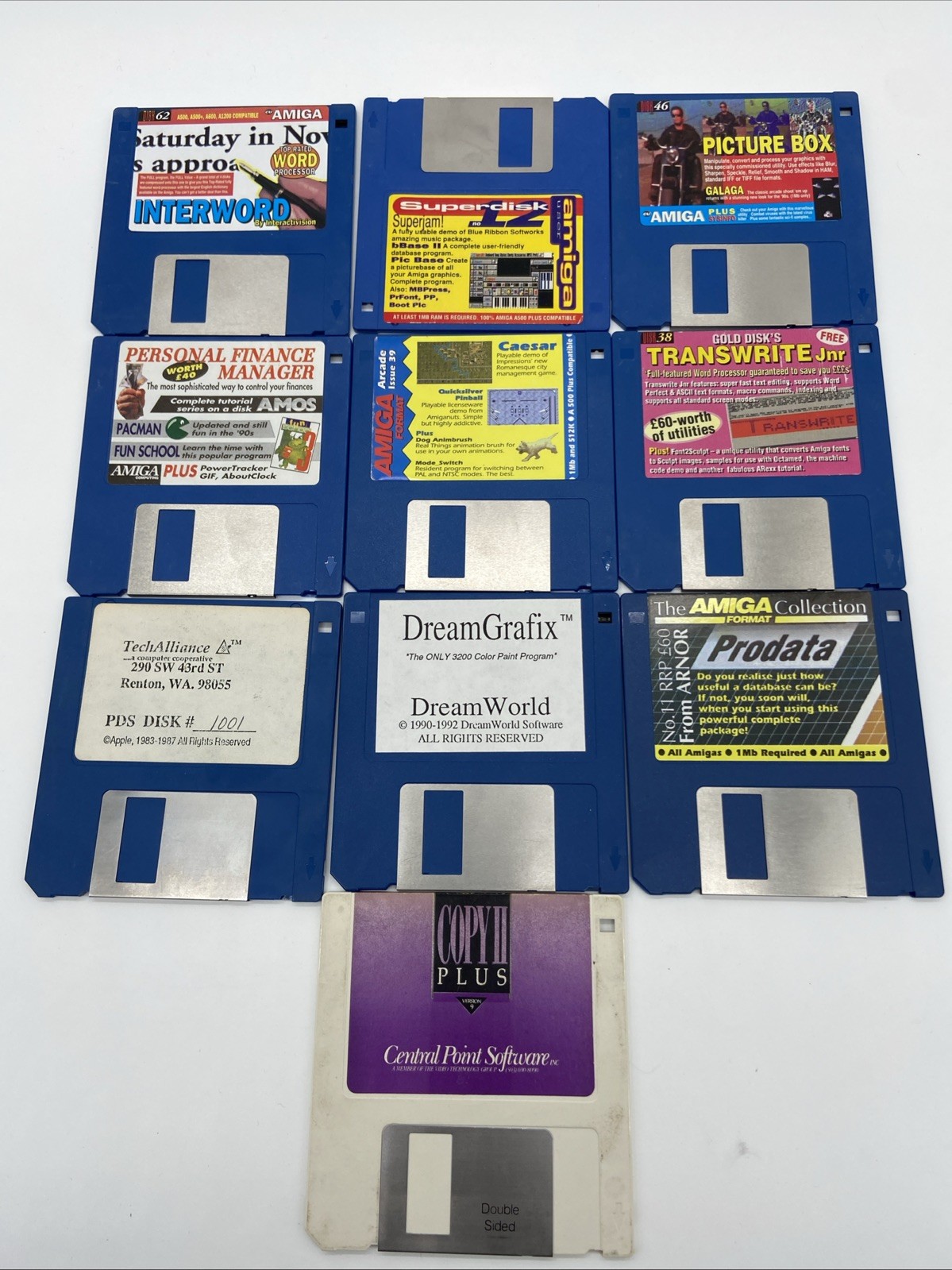 Lot of 10  Amiga Games/Software 3.5" Floppy Disks Games Commodore Floppy Disk