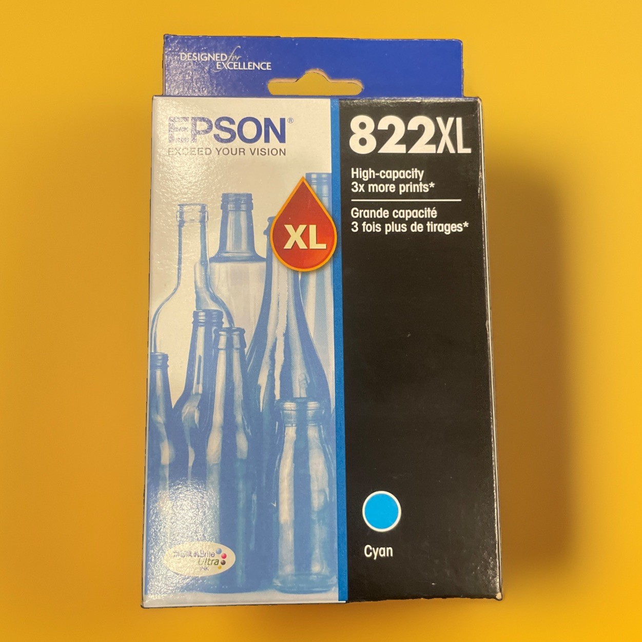 Epson 822XL DURABrite Ultra Ink High Capacity Cyan Cartridge *Exp 5/27