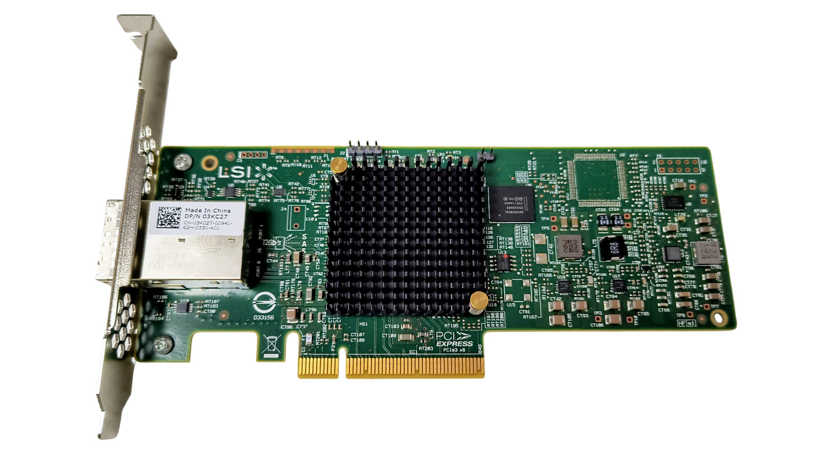 Dell 3KC27 LSI SAS9300-8e 8 Port 12GB Host Bus Adapter Full Height