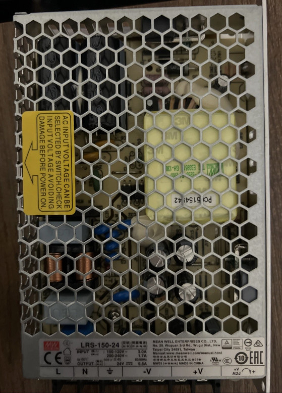 Mean Well LRS-150-24 Switching Power Supply, Single Output, 24V, 6.5A, 156W NEW
