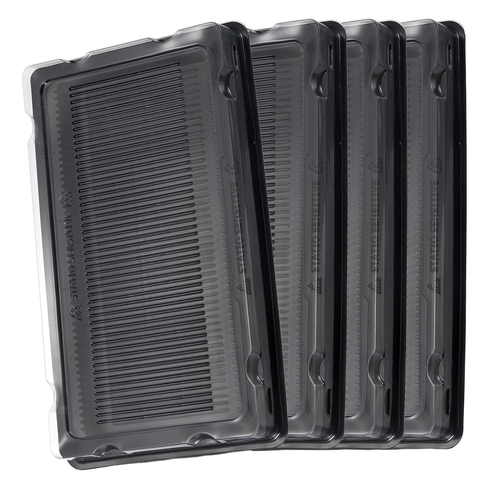 4Pcs DIMM Desktop DDR3/DDR4/DDR5 Memory RAM Module Package Tray with Cover