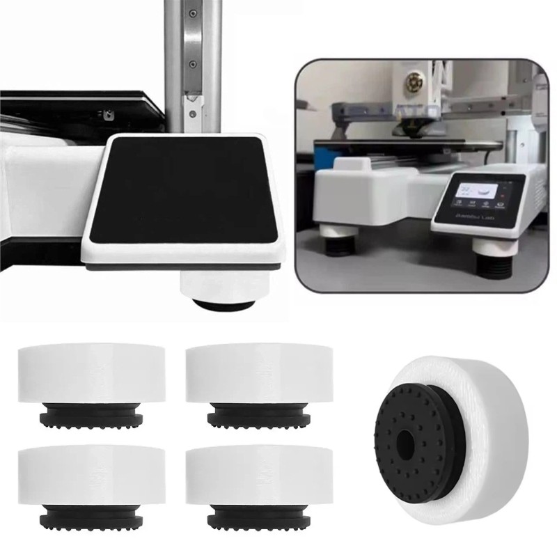 For Bambu Lab A1 Mini 3D Printer Silicone Feet Pads Anti Vibration Upgrade 4PCS