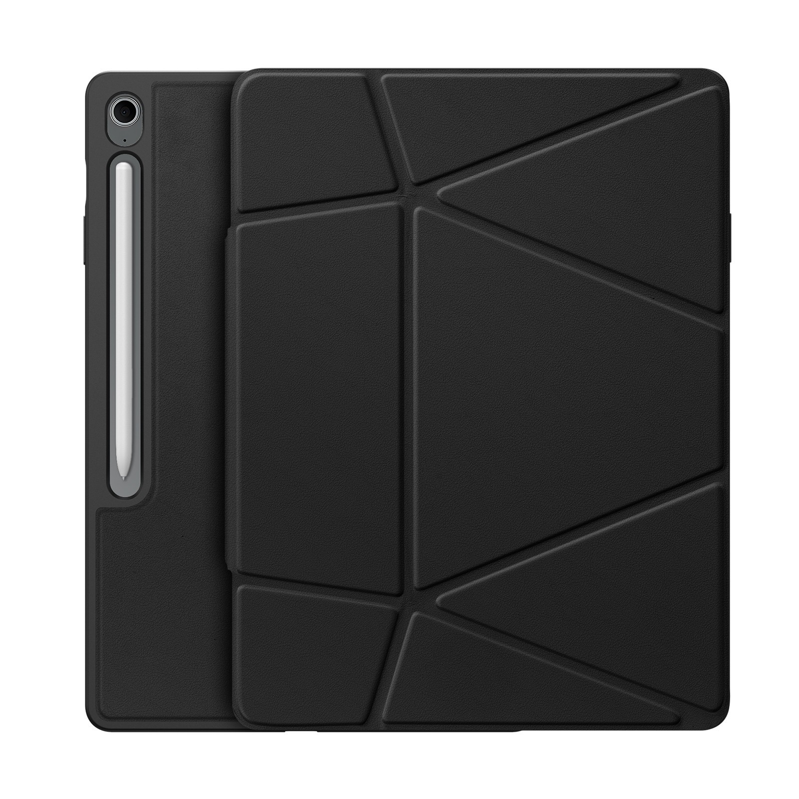 For Samsung Tab S11/S10 FE+/S9+Auto Wake Magnetic Leather Cover TPU Clear Case