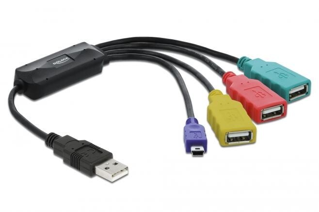 USB 2.0 external 4 port Cable Hub
