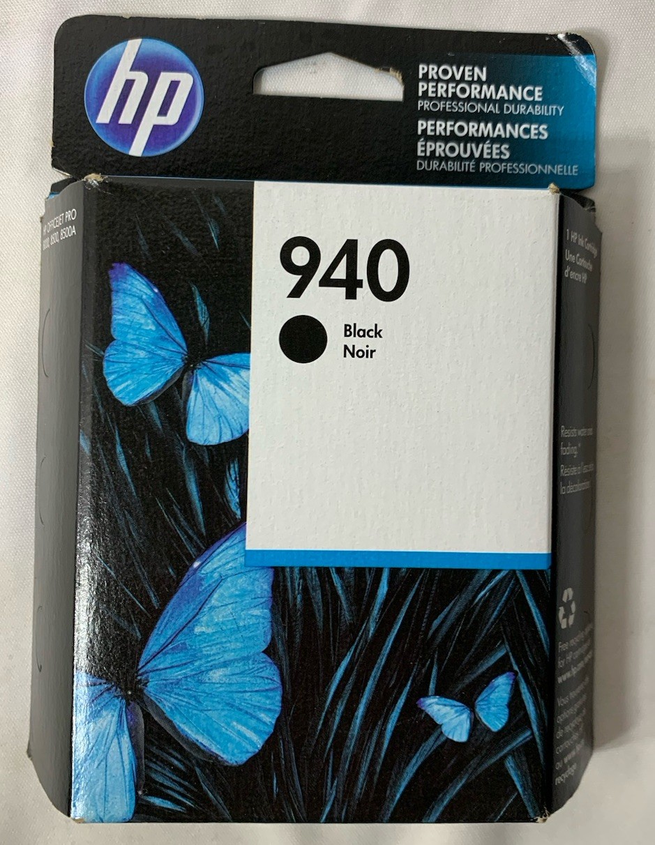 Genuine HP Officejet 940 Black Ink Cartridge Expired 07/2018 Singapore