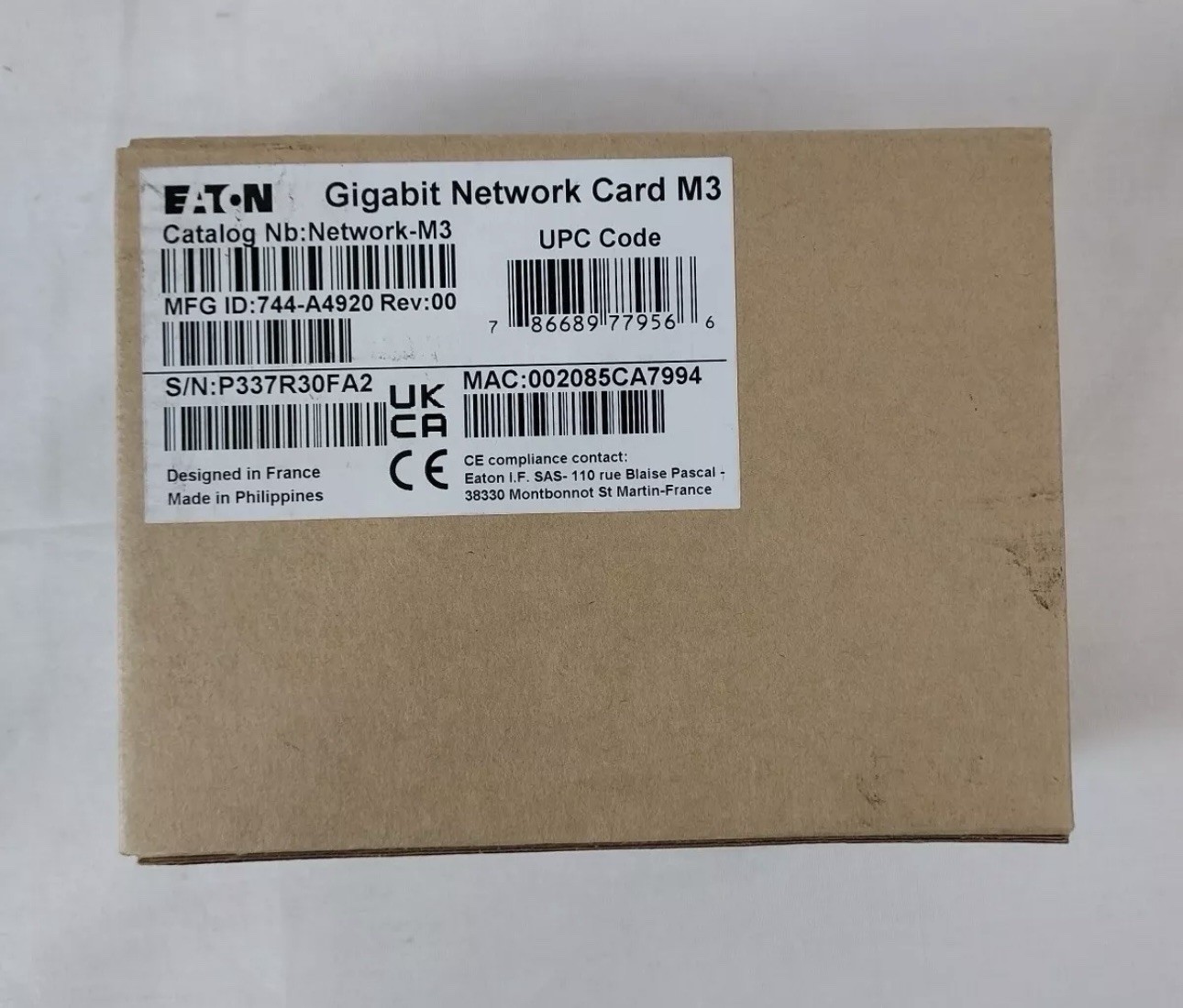 Brand New Eaton Gigabit Network-M3 Card for UPS and PDU