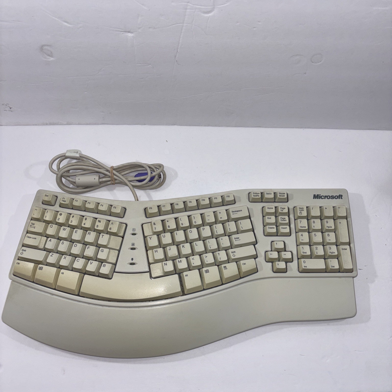 Vintage Microsoft Natural Keyboard Elite Ergonomic Vintage KU-0045 X06-19331