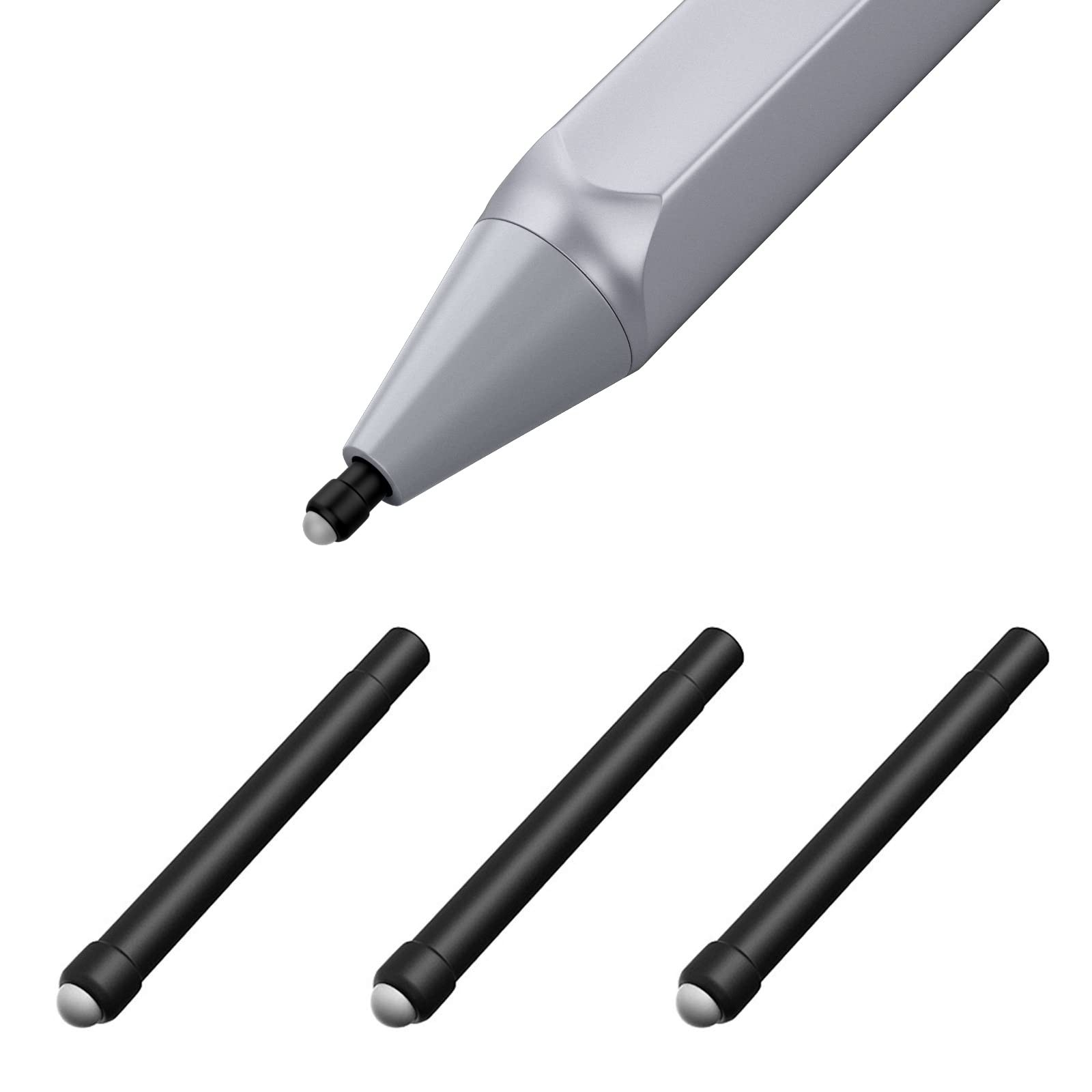 MoKo Pen Tips for Surface (3 Packs, Original HB Type), 3x HB, Black 