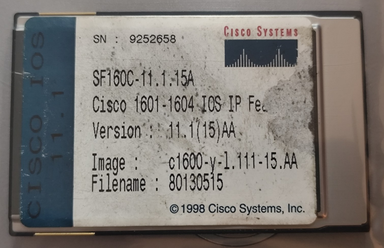 VTG Cisco SF160C SF160C-11 Vintage 4MB Flash Memory Card