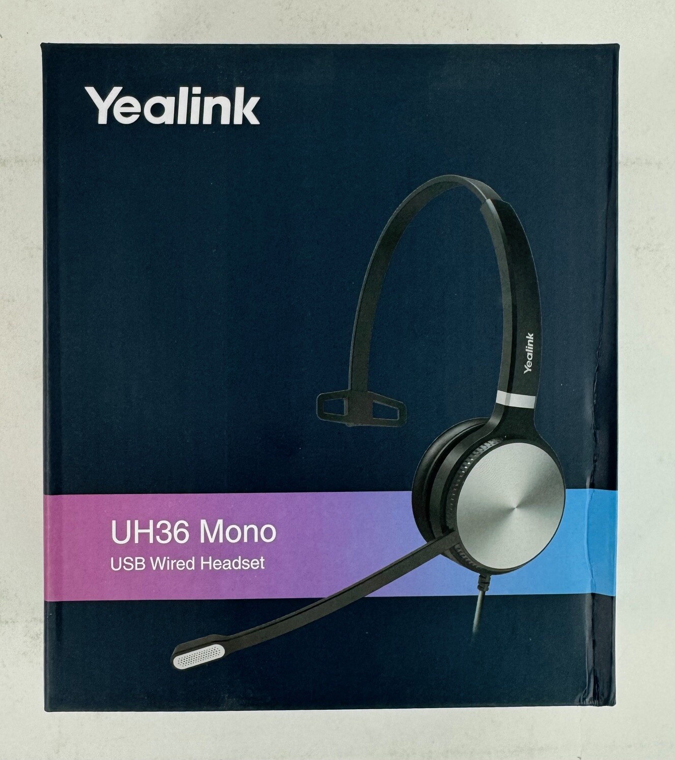 Yealink Headset UH36 USB Wired Mono UC Certified with Noise-Cancelation - New