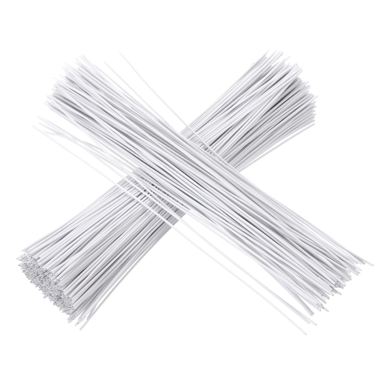 200pcs Twist Ties 6" 0.55 inch Foil Bread Ties Plant Ties, White