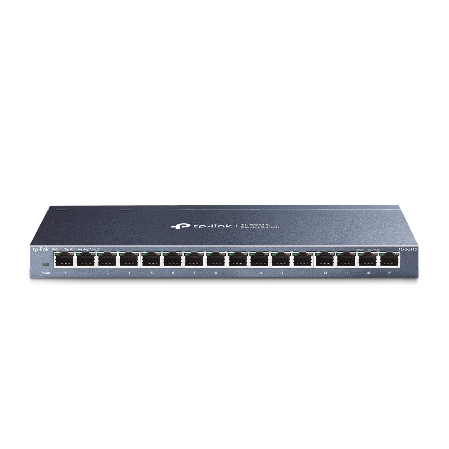 16-Port Gigabit Unmanaged Ethernet Switch, High-Speed Network Hub, Plug & Play