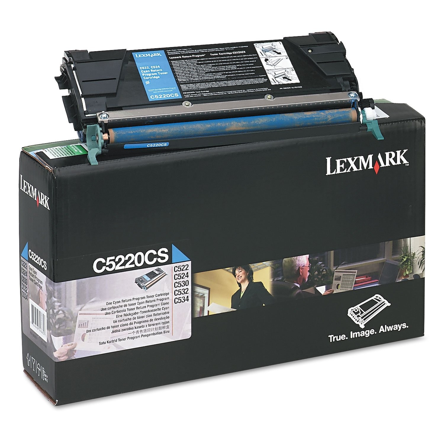 Original Lexmark C5220CS Cyan Toner. New Sealed Box, We Ship Fast