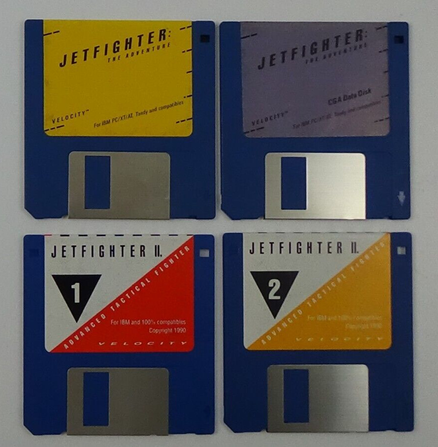 Jetfighter: The Adventure & Jetfighter II Advanced Tactical 3.5" Diskettes #719