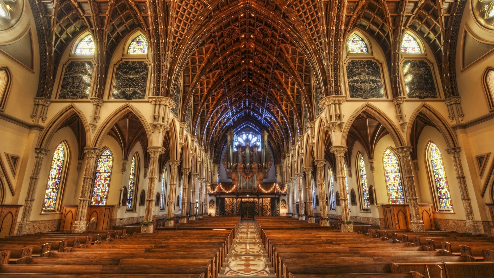 Landscape r indoors church architecture holy name Custom Gaming Mat Desk