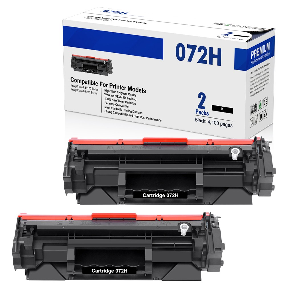 2PK Compatible 072H For Canon imageCLASS LBP172DW MF284DW Toner Cartridge
