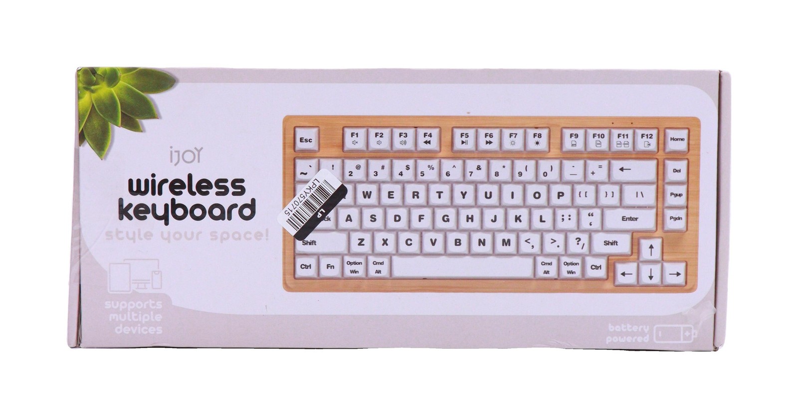 iJoy Wireless Wooden Keyboard Open Box