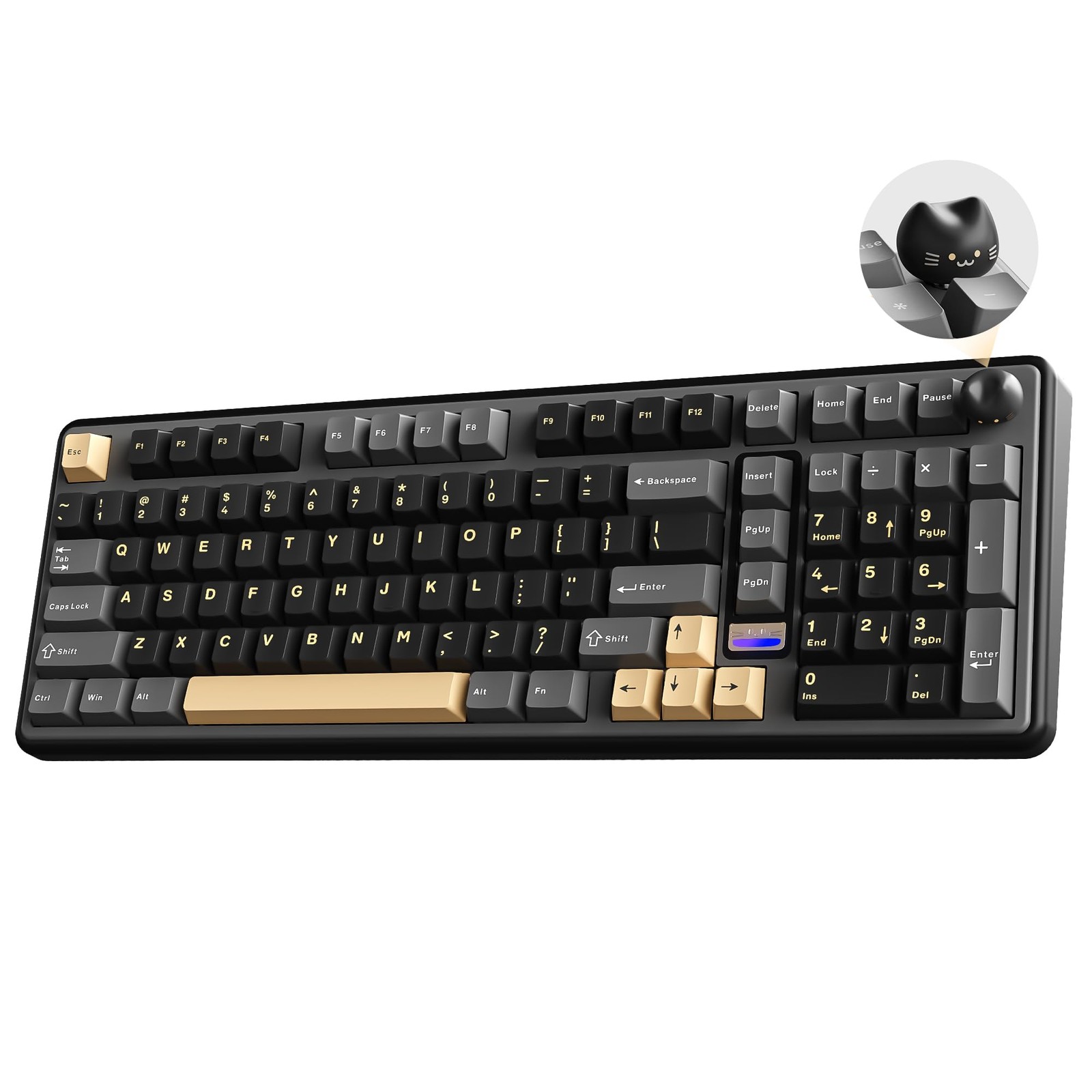 96 Percent Wireless Mechanical Keyboard RGB Hot Swap Gasket Mount TriMode 8000m