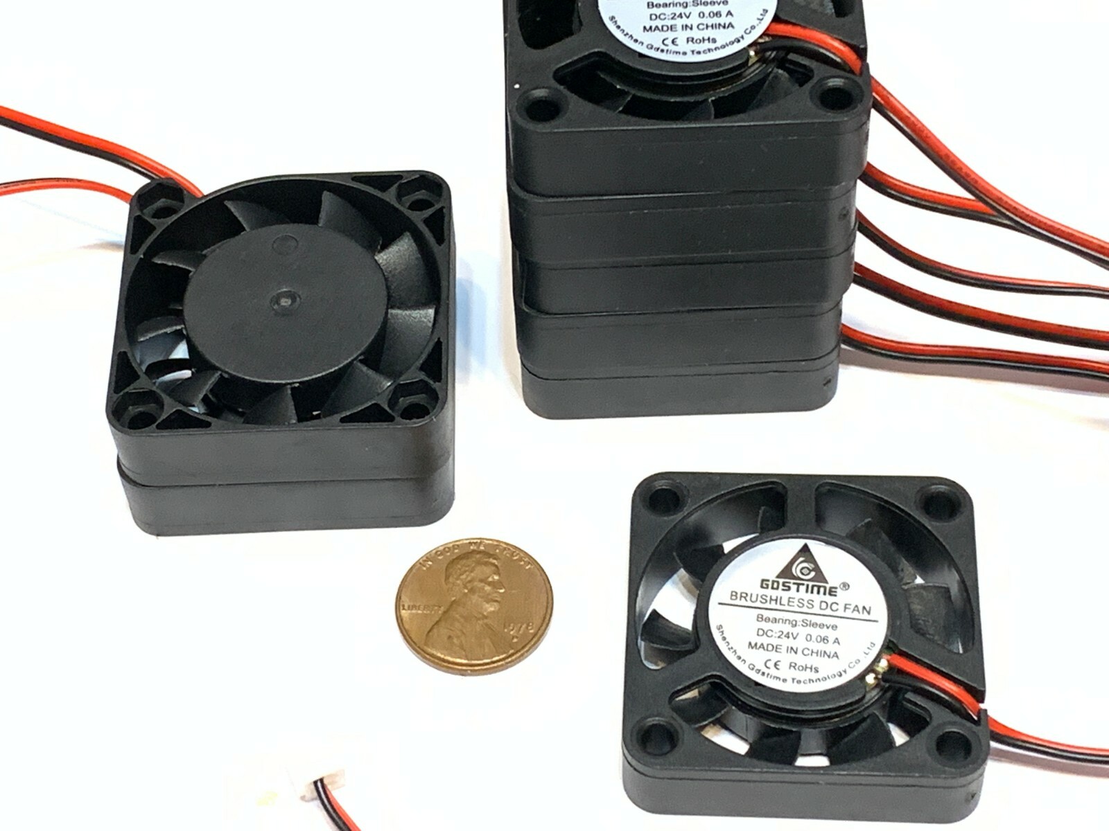 8 Pieces 24v fan computer GDStime box 4010s 4010 4cm 40mm 9 blade cas b20