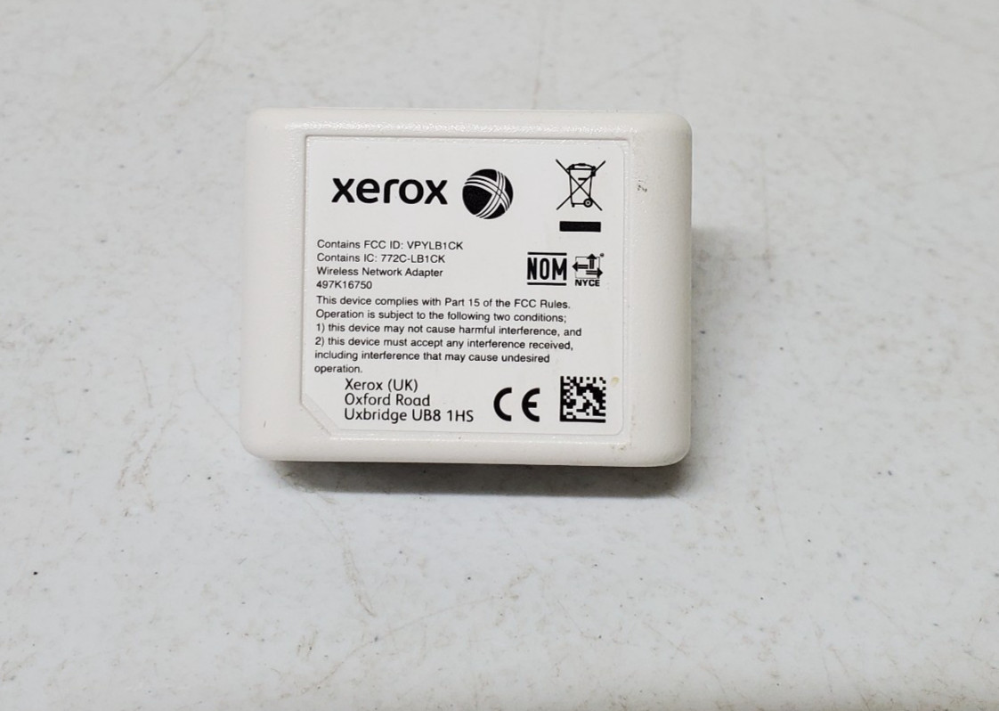 Xerox 497K16750 Wireless Network Adapter WorkCentre 6515 6510 Etc