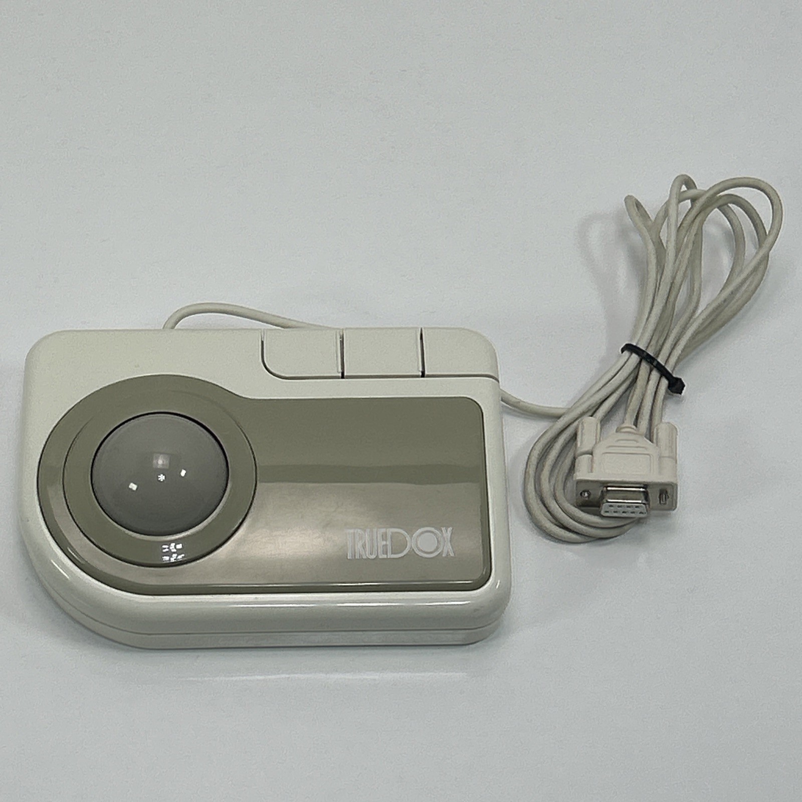 Vintage Marble Trackball TRUEDOX Wired Model 300 Computer Mouse PC Atari Tested