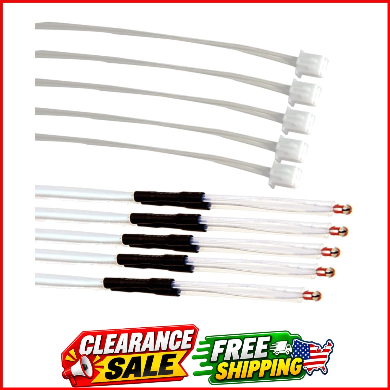 5PCS Creality 3D Printer NTC Thermistor 100K, NTC 3950 100K ohm Thermistor Te...