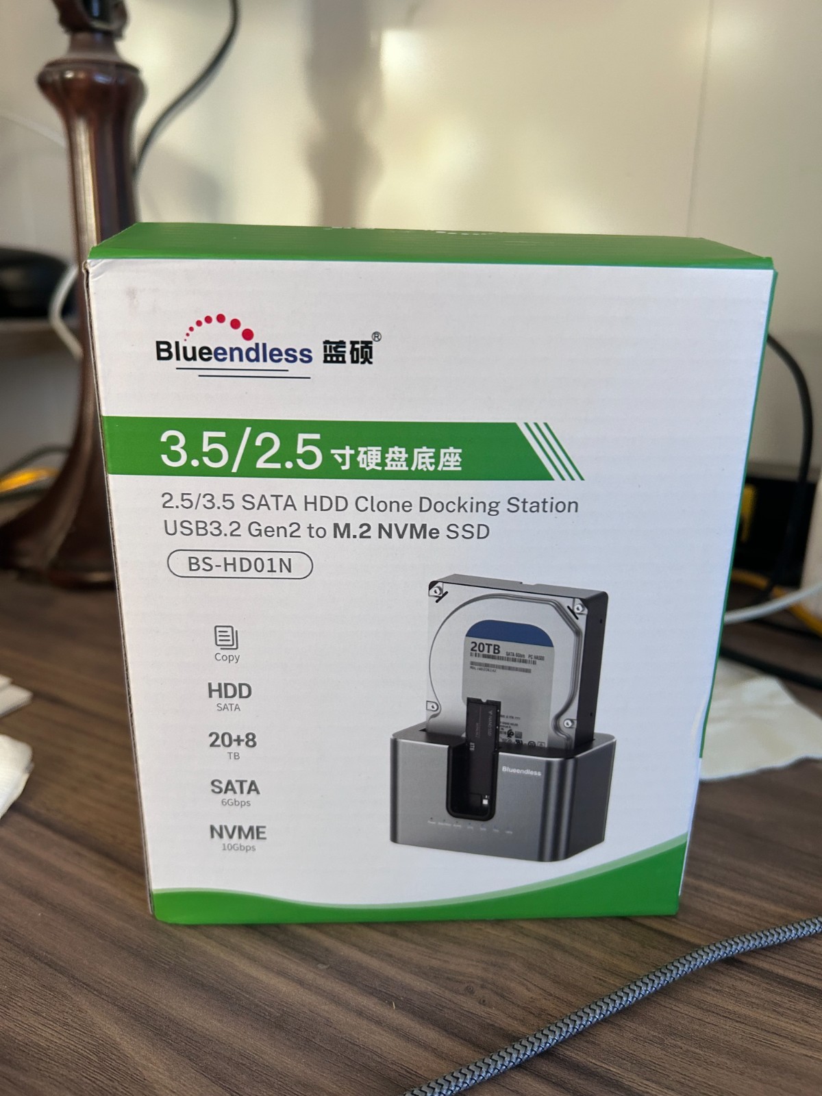  Dual Bay Hard Drive Docking Station with Offline Clone 