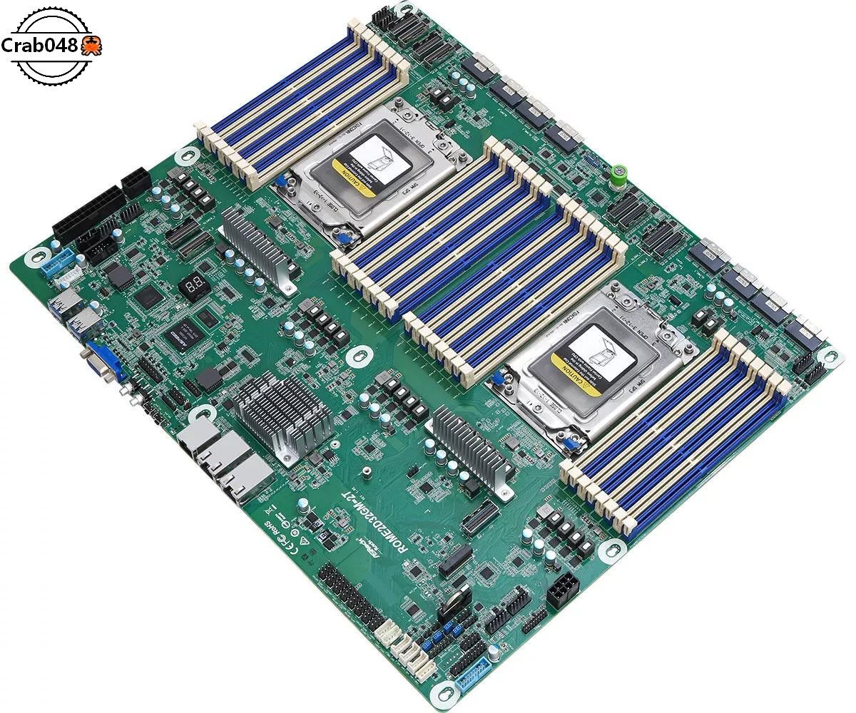ASRock Rack ROME2D32GM-2T Motherboard Support AMD EPYC 7003/7002