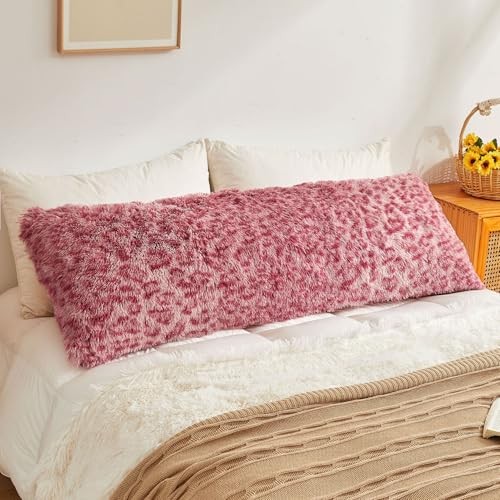  20x54 Fluffy Cheetah Print Body 54" x 20" (Pack of 1) Cheetah Print Pink