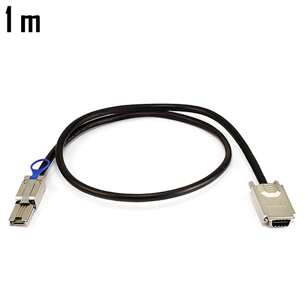 1m External SAS 34pin SFF-8470 Male to Mini SAS 26pin SFF-8088 Male Cable 28AWG