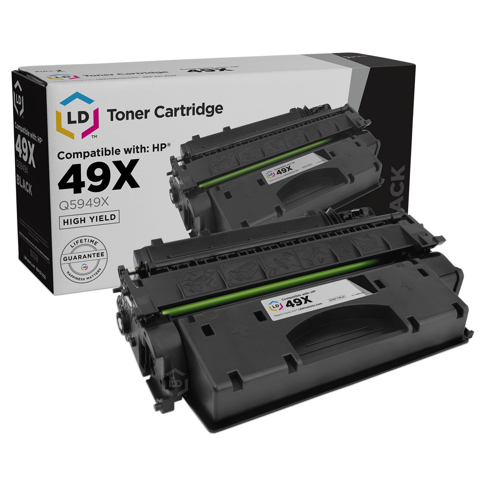 LD Products HP 49X Black Toner Kit for HP LaserJet 1320, 1320n, 1320nw, 3390,